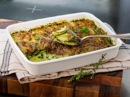 Grüner Gemüsegratin